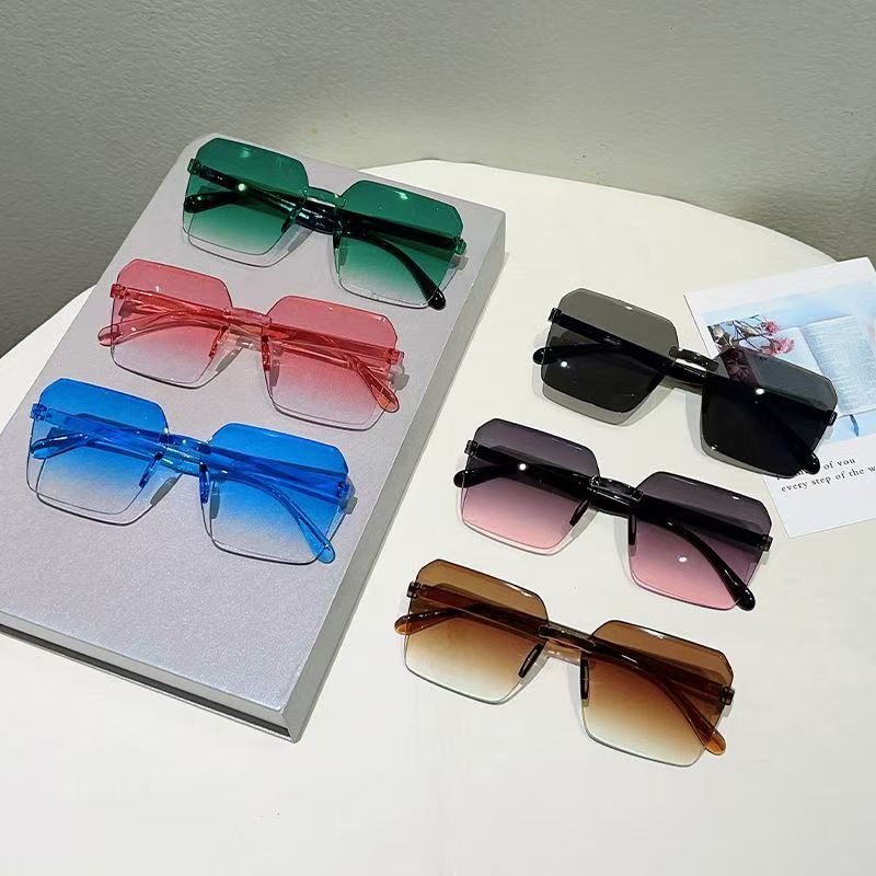 Designer Sunglasses - Nieuwe vintage frameloze zonnebrillen, modieus PC-frame,