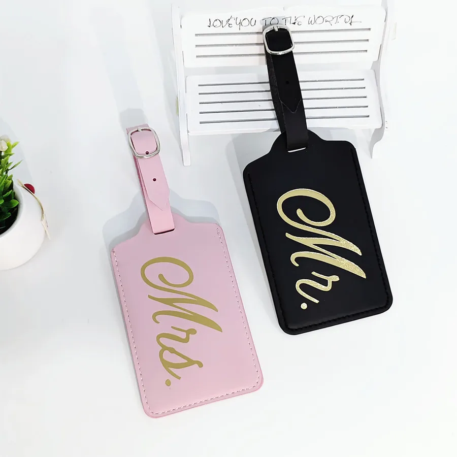 Travel Luggage Set - 2 Stks/set Mr Mrs Koppels Bagagelabel