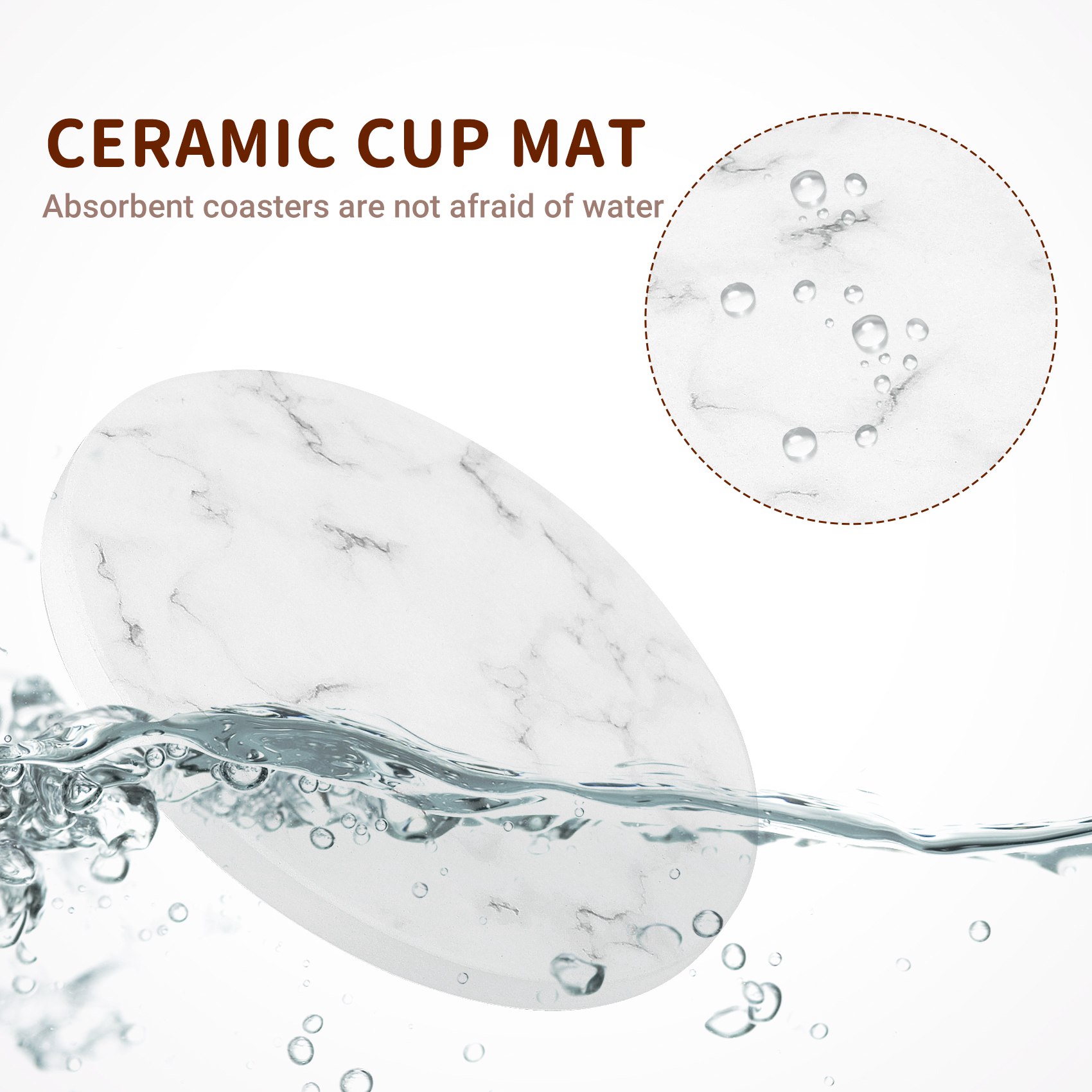 Marble Coaster Set - ABAH-absorberende onderzetters voor drankjes, set met