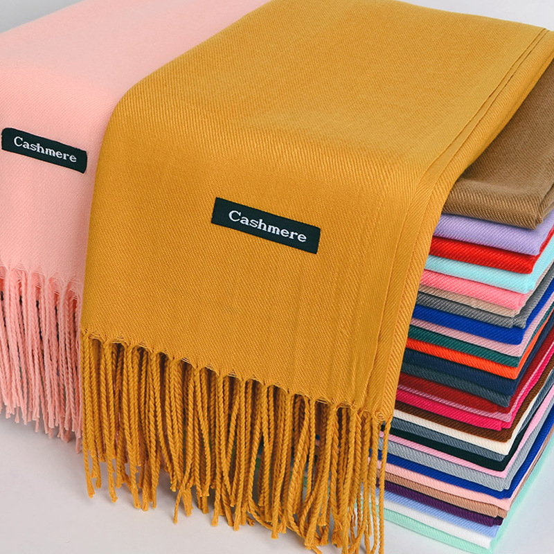 Cashmere Scarf - Multifunctionele imitatie kasjmier sjaal geborsteld effen
