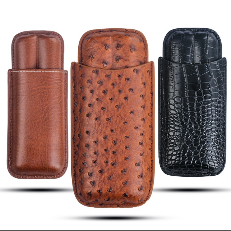 Premium Cigar Case - Draagbare sigarenkoffer sigaren humidor voor 2