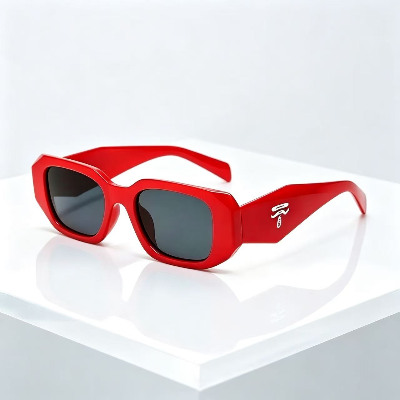 Designer Sunglasses - Vintage vierkante unisex zonnebril voor heren