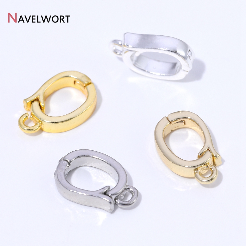 Gold Plated Jewelry - 14K/18K verguld messing metalen scharnierende kettingversterker