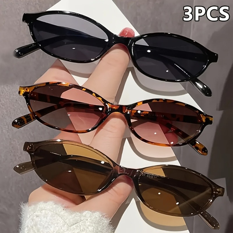 Sunglasses Uv400 - 1/3 paar zomerse damesmodebrillen, kleine zonnebrillen