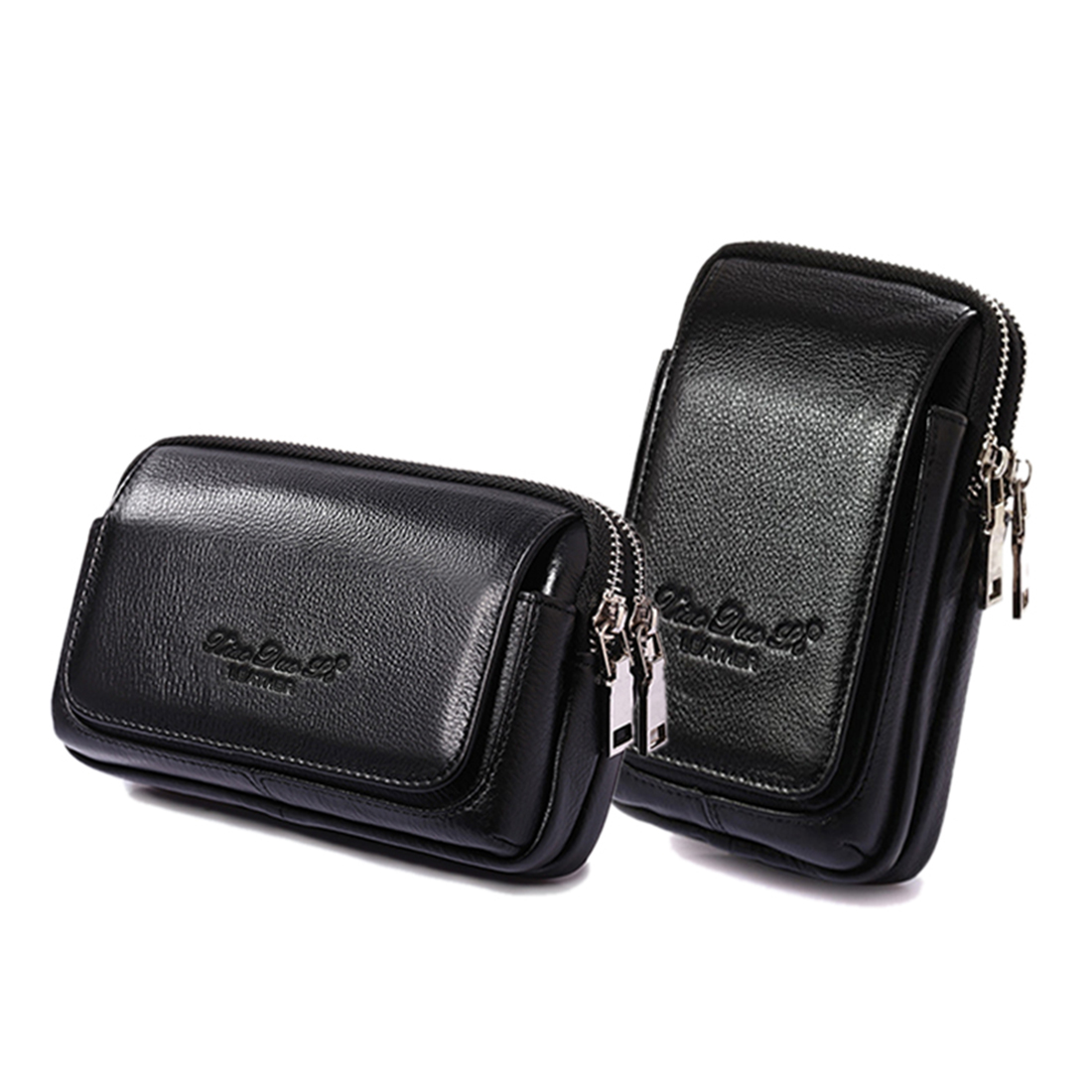 Leather Wallet Men - Mannen Echt Leer Taille Fanny Pack