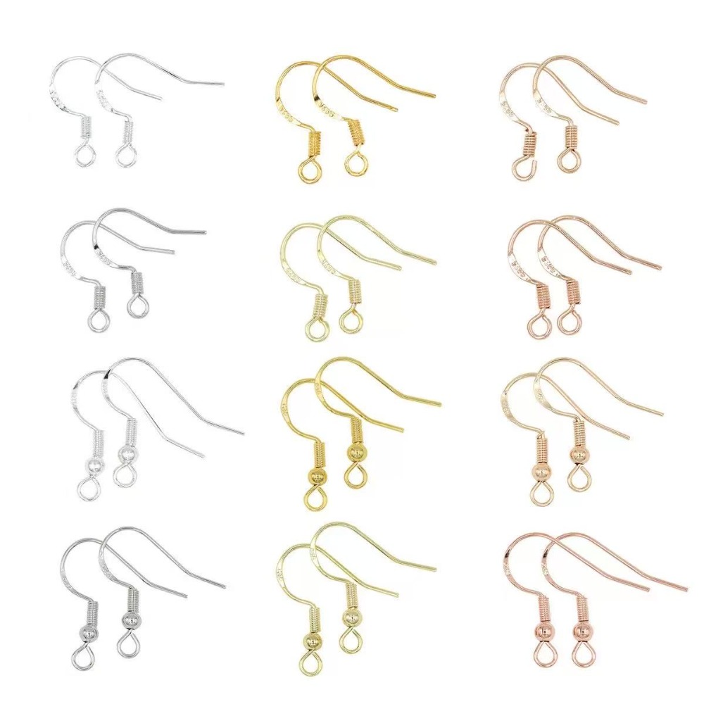 Gold Plated Jewelry - Vergulde oorhaakjes 100 stuks oorhaakjes achterkant