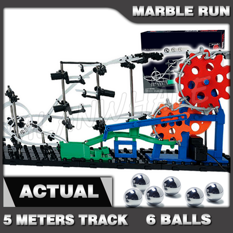 Marble Coaster Set - 560 cm Rail Marble Run Gear