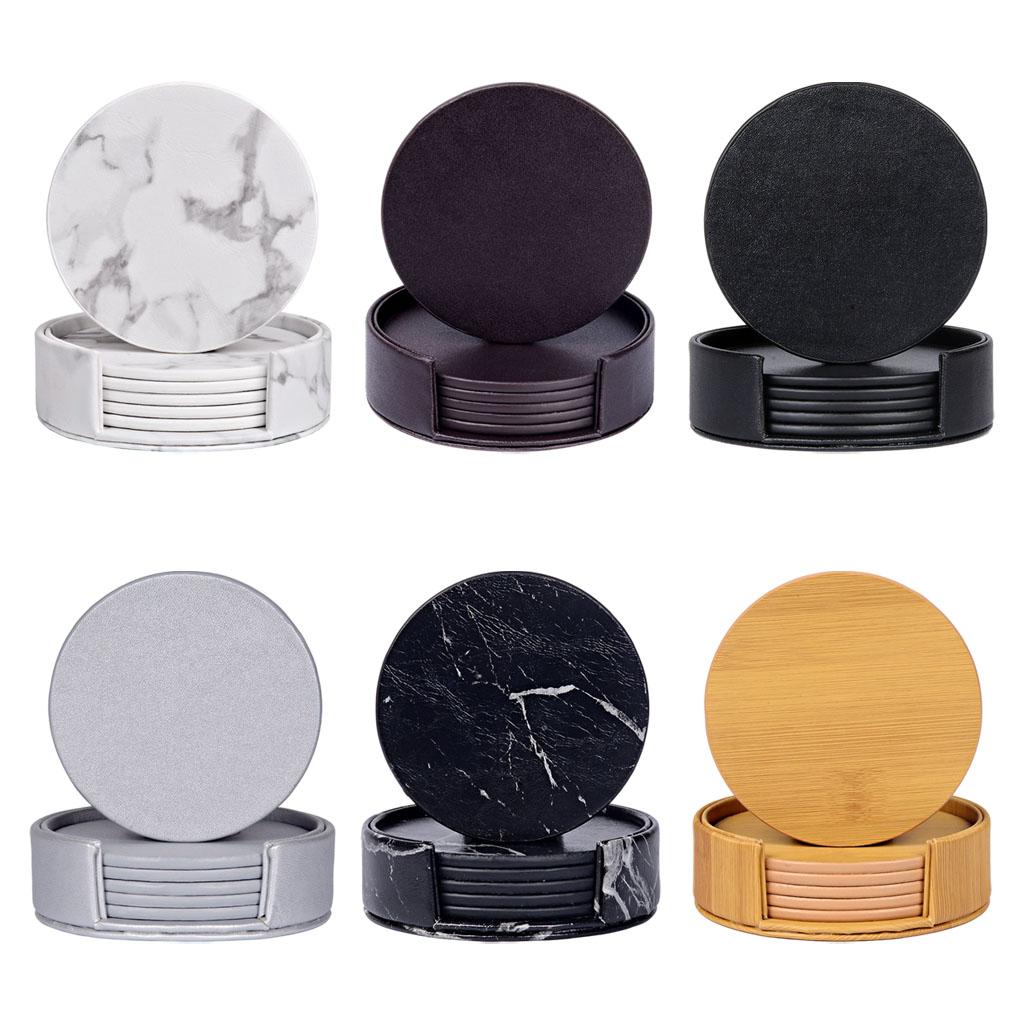 Ronde marmeren onderzetters me - Marble Coaster Set recensie en prijs