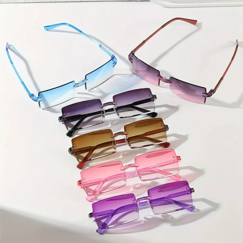 6 stuks rechthoekige, modieuze - Sunglasses Uv400 recensie en prijs