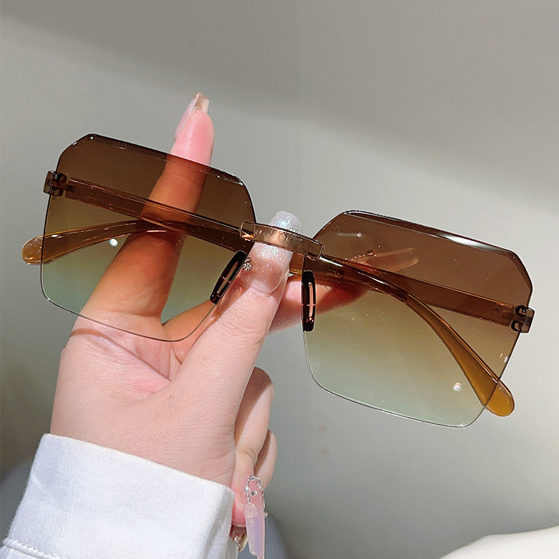 Nieuwe vintage frameloze zonne - Designer Sunglasses recensie en prijs