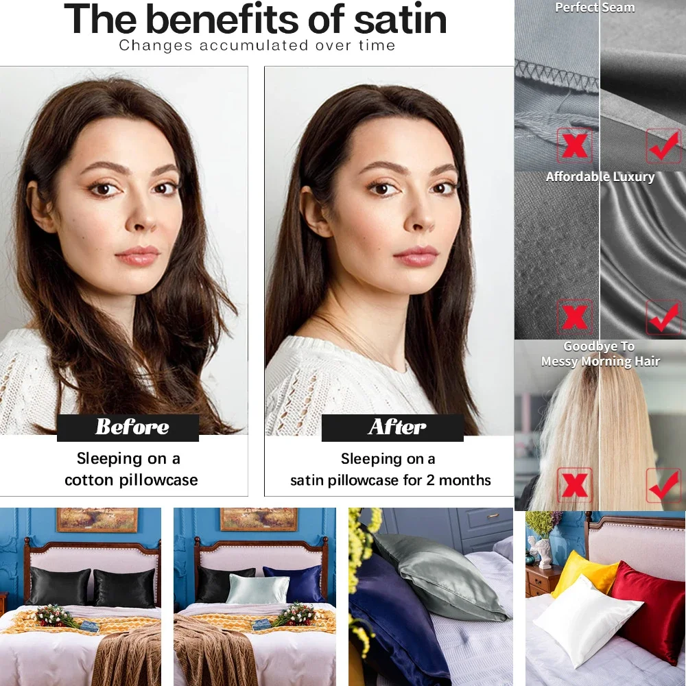 2-pack satijnen kussensloop vo - Silk Pillowcase recensie en prijs
