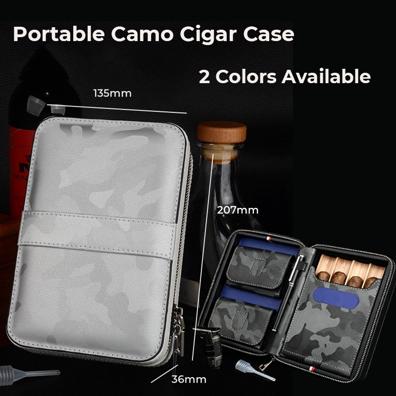 Leren reiskoffer voor sigaren, - Premium Cigar Case recensie en prijs
