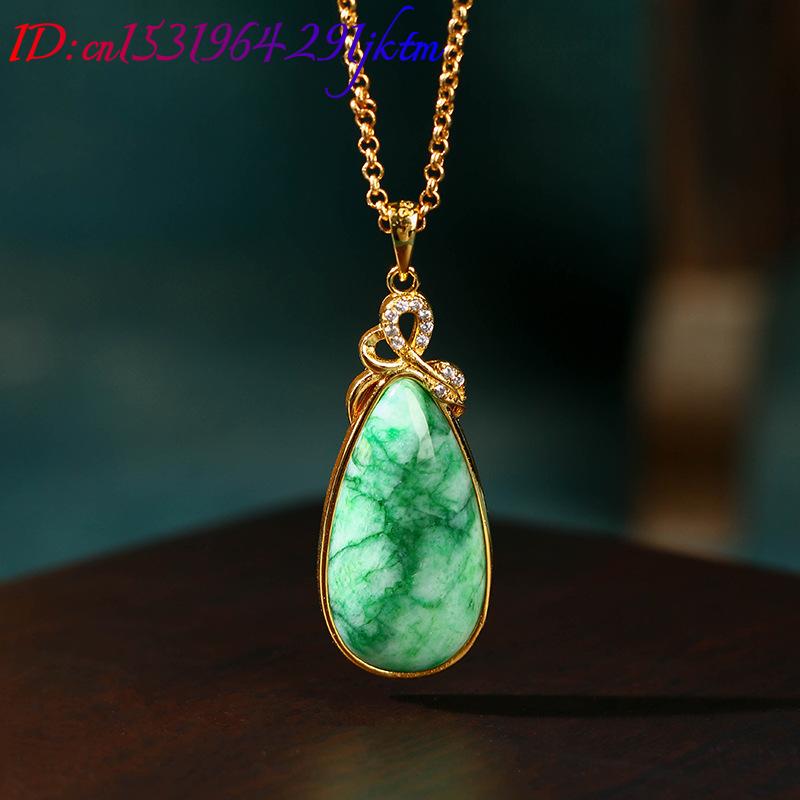Natuurlijke Jade Waterdruppel  - Gold Plated Jewelry recensie en prijs