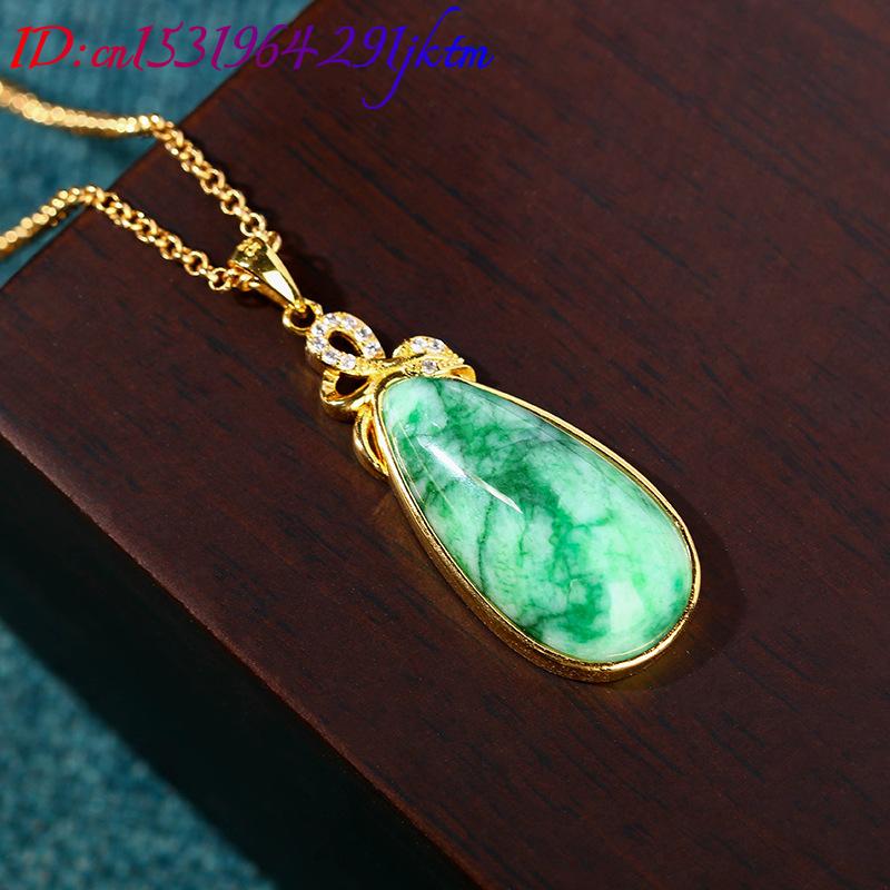 Natuurlijke Jade Waterdruppel  - Gold Plated Jewelry recensie en prijs