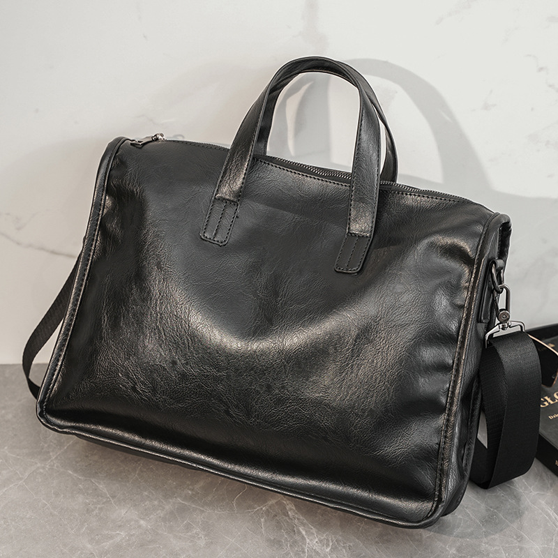 Casual zakelijke herenhandtas  - Leather Briefcase recensie en prijs