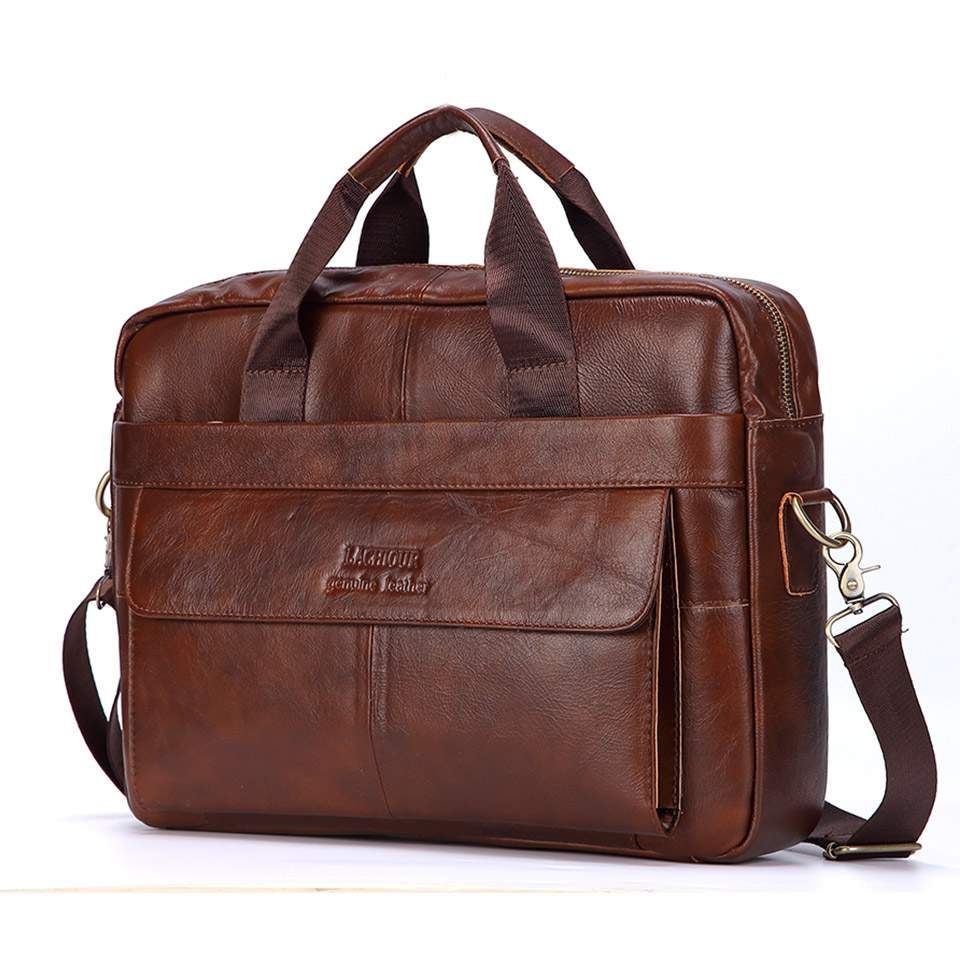Mannen Echt Lederen Handtassen - Leather Briefcase recensie en prijs