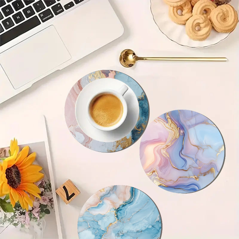 4 stuks marmeren onderzetters  - Marble Coaster Set recensie en prijs