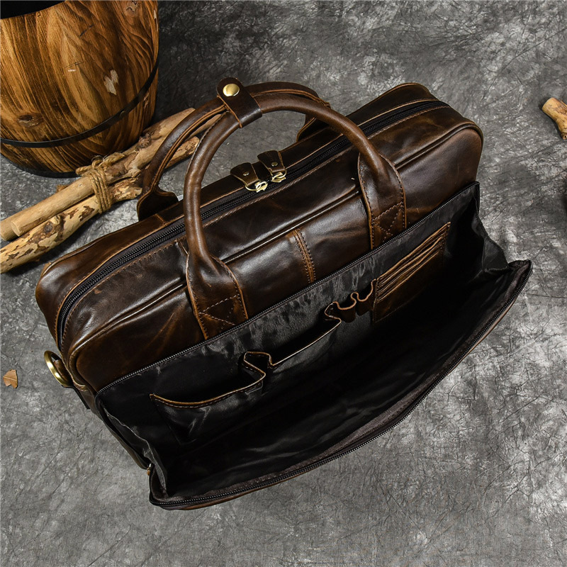 Luxe Lederen Handtas Voor Mann - Leather Briefcase recensie en prijs