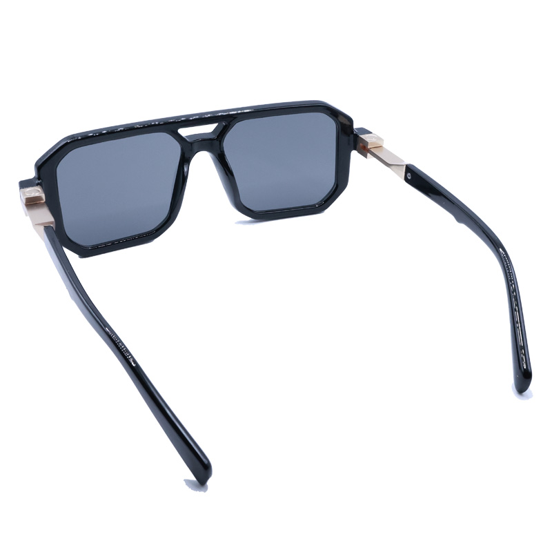 Zwarte retro box-zonnebril, un - Sunglasses Uv400 recensie en prijs