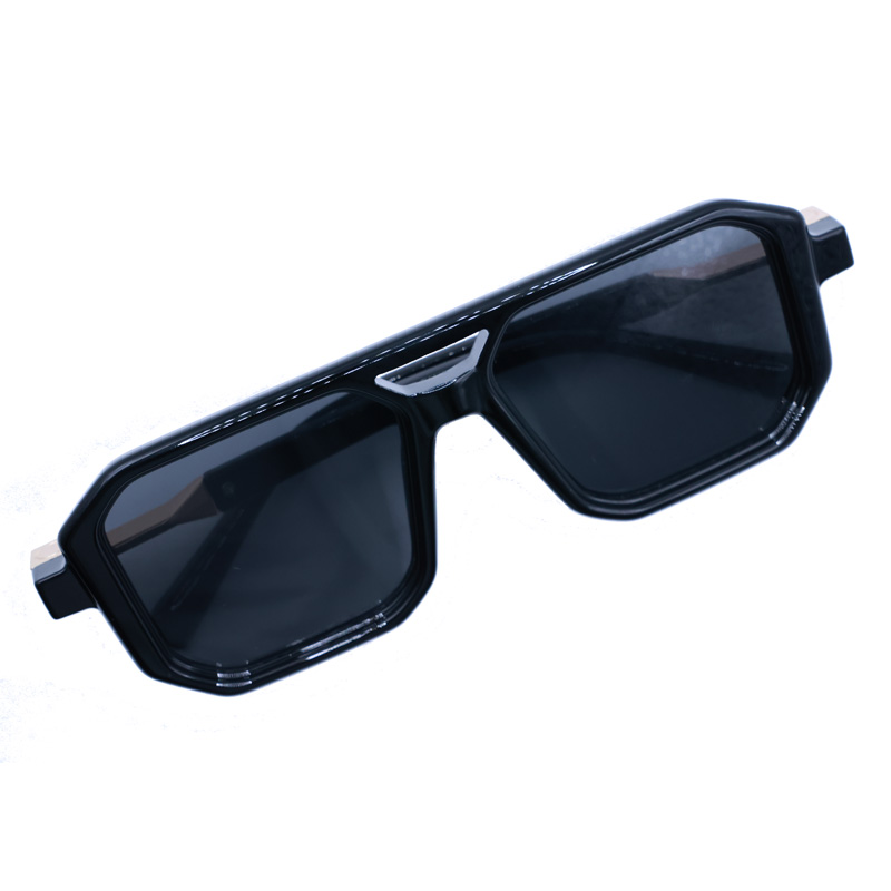 Zwarte retro box-zonnebril, un - Sunglasses Uv400 recensie en prijs