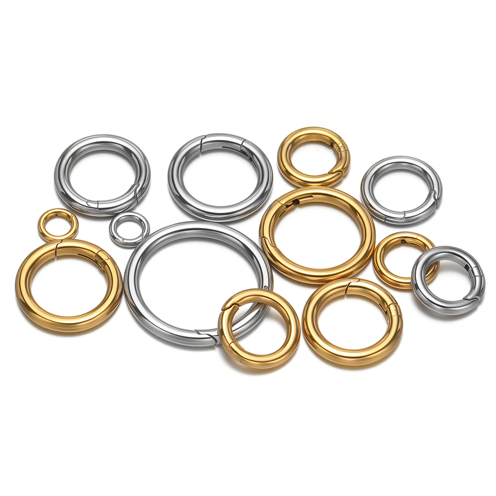 2 stks/partij Ronde Lente Slui - Gold Plated Jewelry recensie en prijs