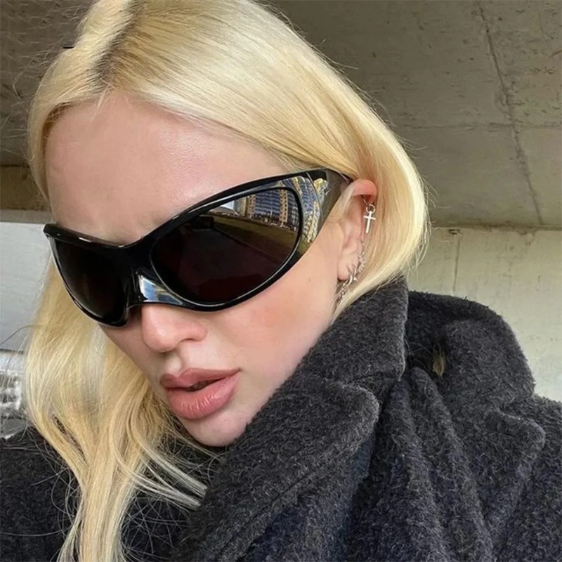 Nieuwe Y2K Punk Zonnebril Vrou - Designer Sunglasses recensie en prijs