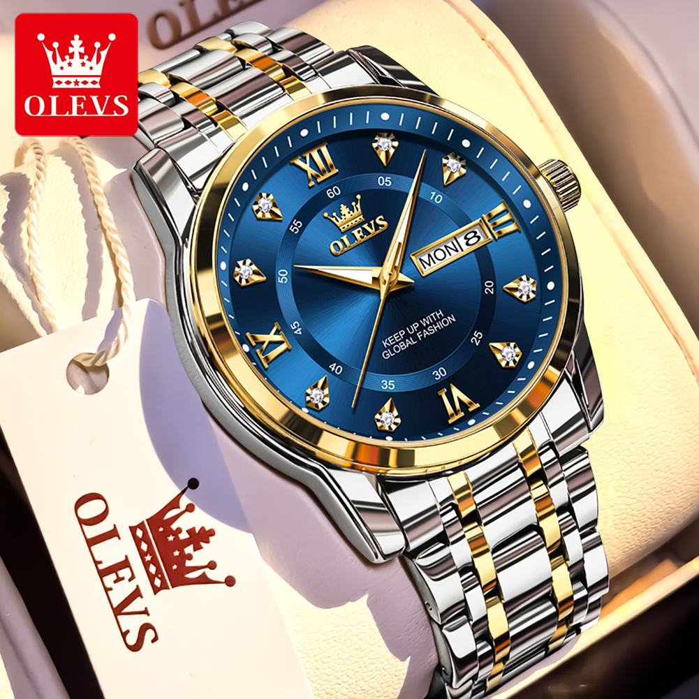 OLEVS merk mode herenhorloges  - Luxury Watch Men recensie en prijs