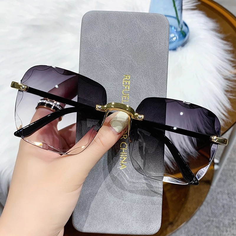 1/3 STUKS Nieuwe Randsloze Dam - Designer Sunglasses recensie en prijs