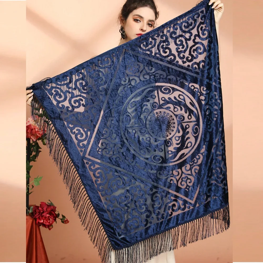 AW25 fluwelen jacquard sjaal m - Cashmere Scarf recensie en prijs