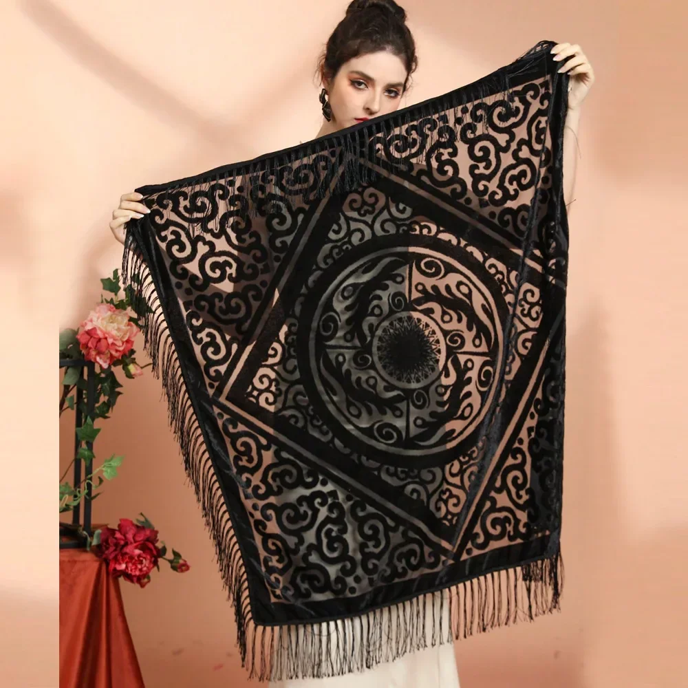 AW25 fluwelen jacquard sjaal m - Cashmere Scarf recensie en prijs