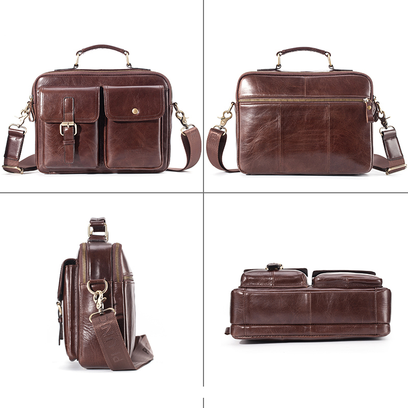 Gloednieuwe koeienhuid lederen - Leather Briefcase recensie en prijs