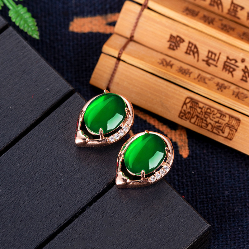 Natuurlijke Jade Bloem Oorbell - Gold Plated Jewelry recensie en prijs