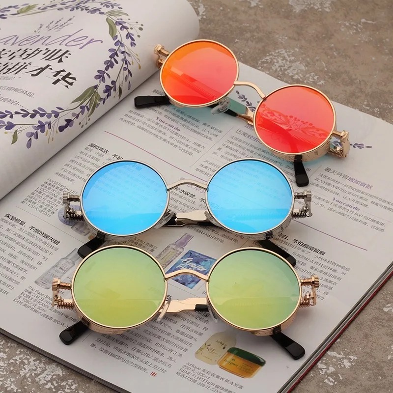 Nieuwe metalen steampunk zonne - Designer Sunglasses recensie en prijs