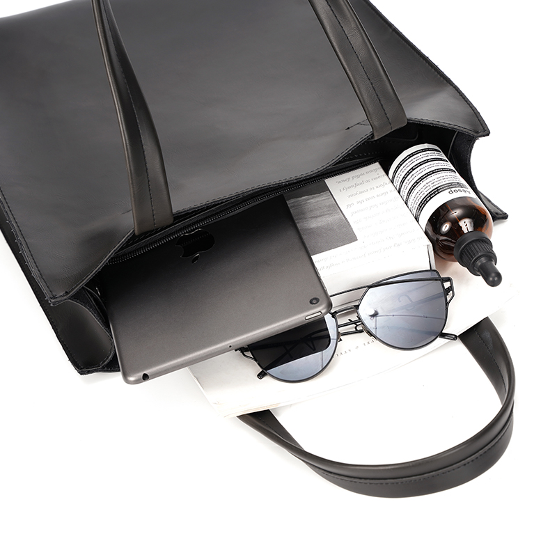 Minimalistische leren handtas  - Leather Briefcase recensie en prijs