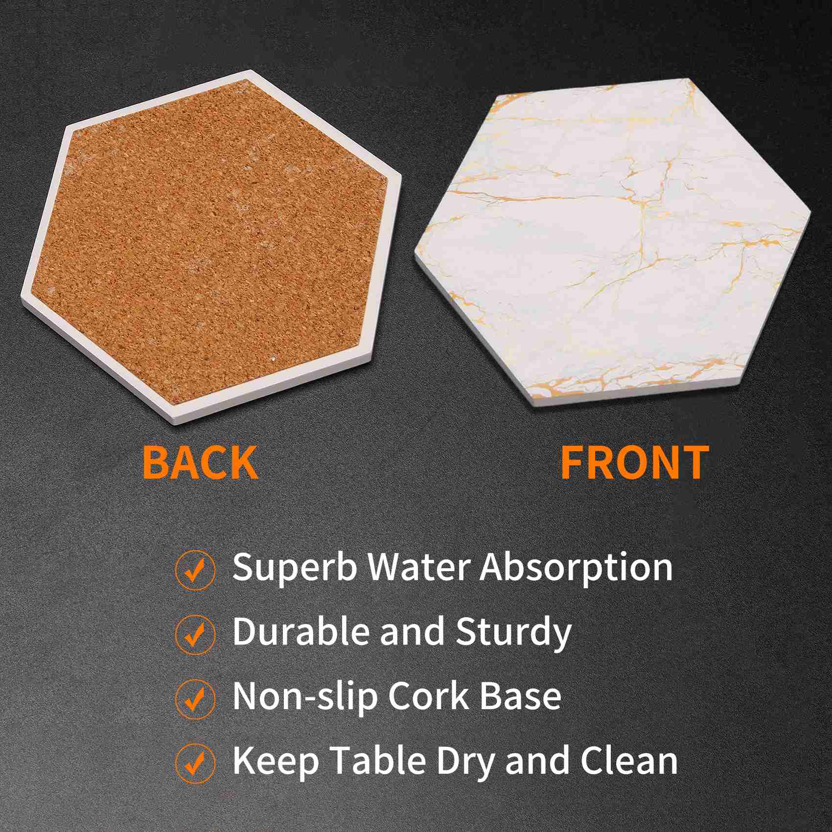 A69E8 PC-onderzetters voor dra - Marble Coaster Set recensie en prijs