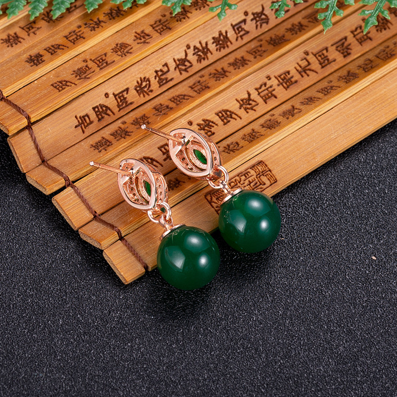Natuurlijke Jade Kralen Oorbel - Gold Plated Jewelry recensie en prijs